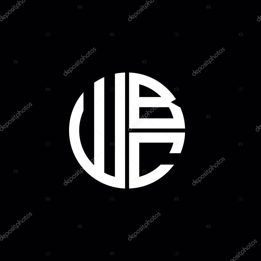 WBC logo WBC icon WBC monogram WBC letter minimalist Circle flat Unique modern abstract logo design
