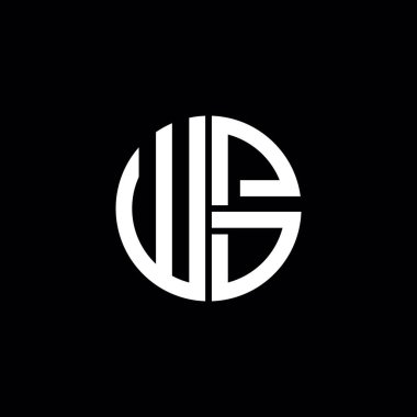 WPD logosu WPD monogramı WPD harfleri minimalist daire düz modern soyut logo tasarımı