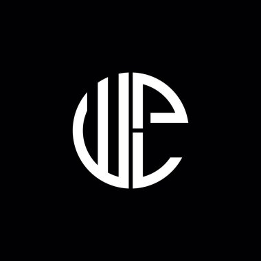 WPL logo WPL simgesi WPL monogram WPL harf minimalist daire düz modern logo tasarımı