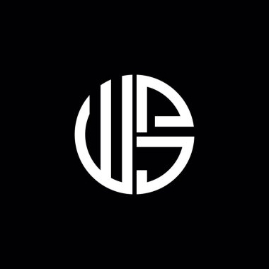 WPJ logosu WPJ simgesi WPJ harfli minimalist daire düz modern logo tasarımı