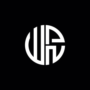 WPN logosu WPN simgesi WPN monogram WPN harfi minimalist daire düz modern soyut logo tasarımı