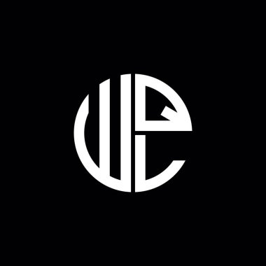 WQL logosu WQL simgesi WQL harfli minimalist daire düz modern soyut logo tasarımı