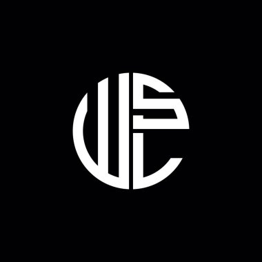 WSL logosu WSL simgesi WSL monogram WSL harf minimalist daire düz modern logo tasarımı