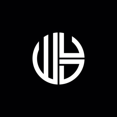 WUD logosu WUD simgesi WUD monogramı WUD harfi minimalist daire düz modern soyut logo tasarımı
