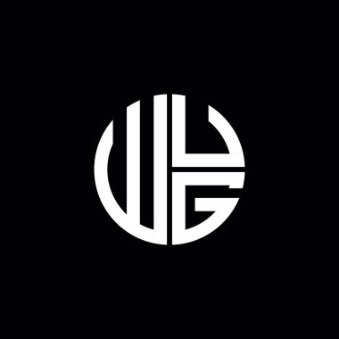 WUG logosu WUG simgesi WUG harfli minimalist daire düz modern soyut logo tasarımı