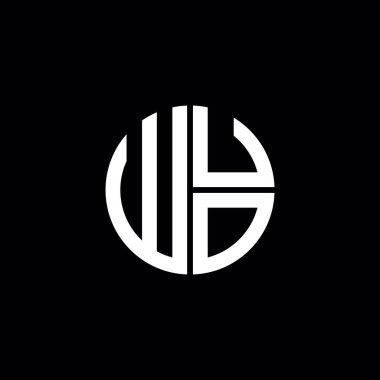 WUO logosu WUO simgesi WUO harfli minimalist daire düz modern soyut logo tasarımı