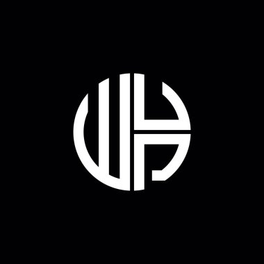 WUP logo WUP simgesi WUP harfli minimalist daire düz modern soyut logo tasarımı