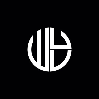 WUU logosu WUU simgesi WUU harfli minimalist daire düz modern soyut logo tasarımı