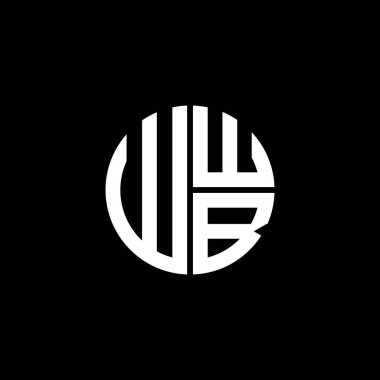 WWB logosu WWB simgesi WWB harfli minimalist daire düz soyut logo tasarımı