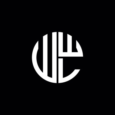 WWL logosu WWL başlığı WWL harfi minimalist daire düz modern logo tasarımı