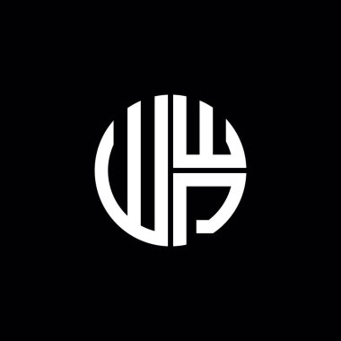 WWP logosu WWP simgesi WWP harfi minimalist daire düz modern soyut logo tasarımı