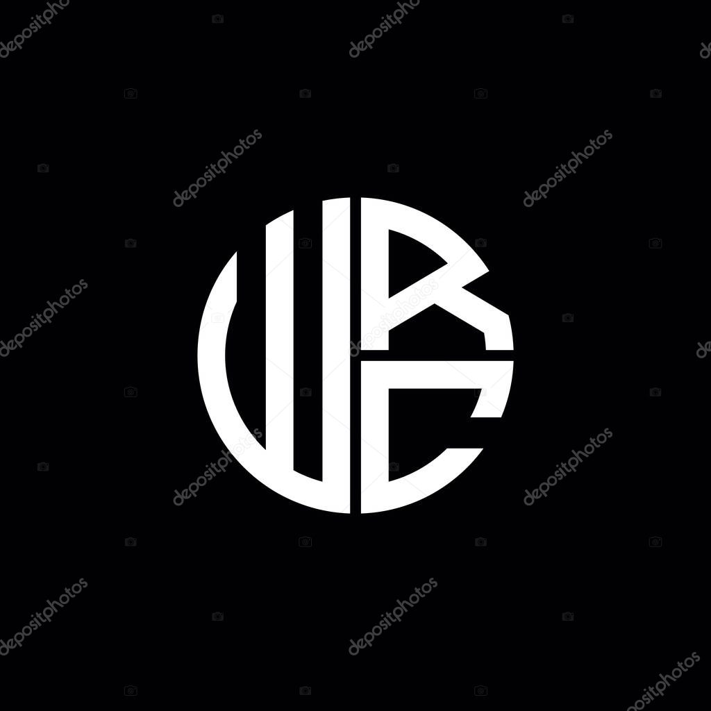 WRC logo WRC icon WRC monogram WRC letter minimalist Circle flat Unique modern abstract logo design