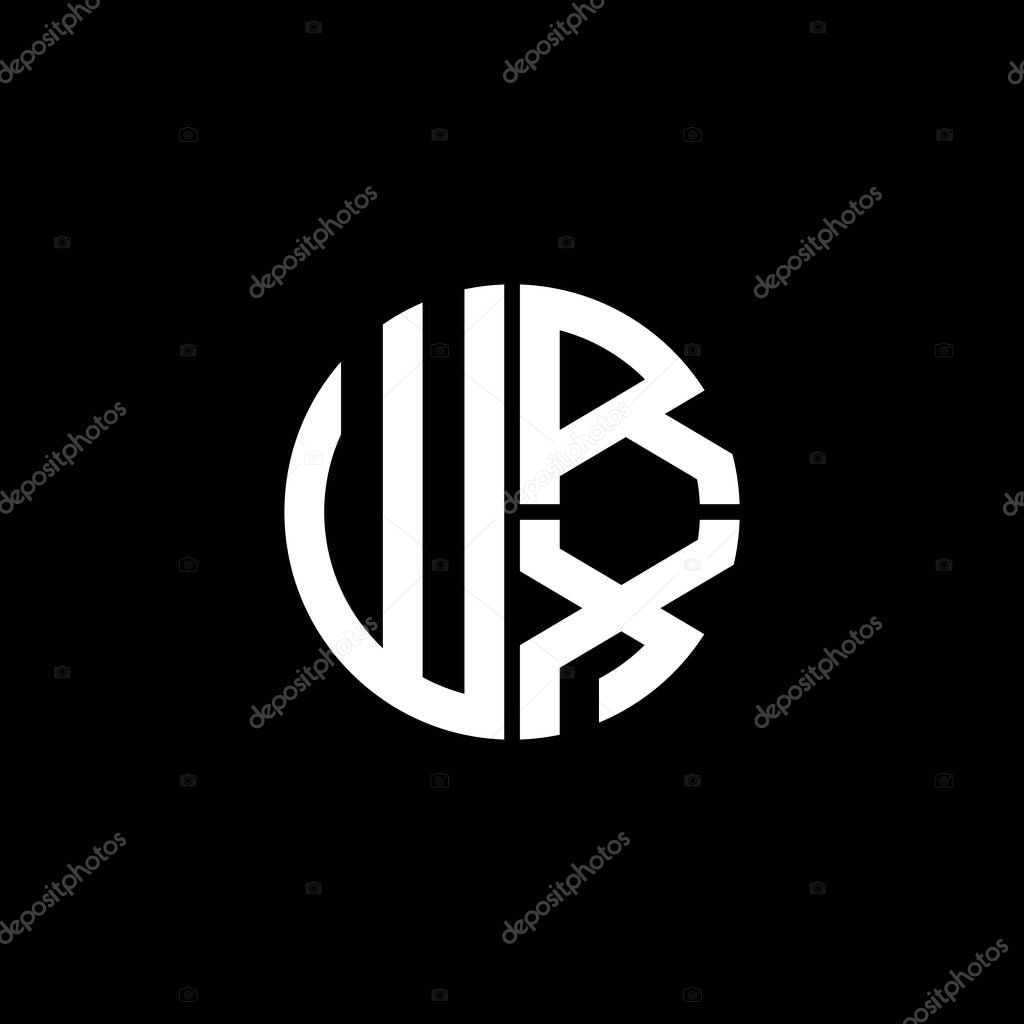 WRX logo WRX icon WRX monogram WRX letter minimalist Circle flat Unique modern abstract logo design