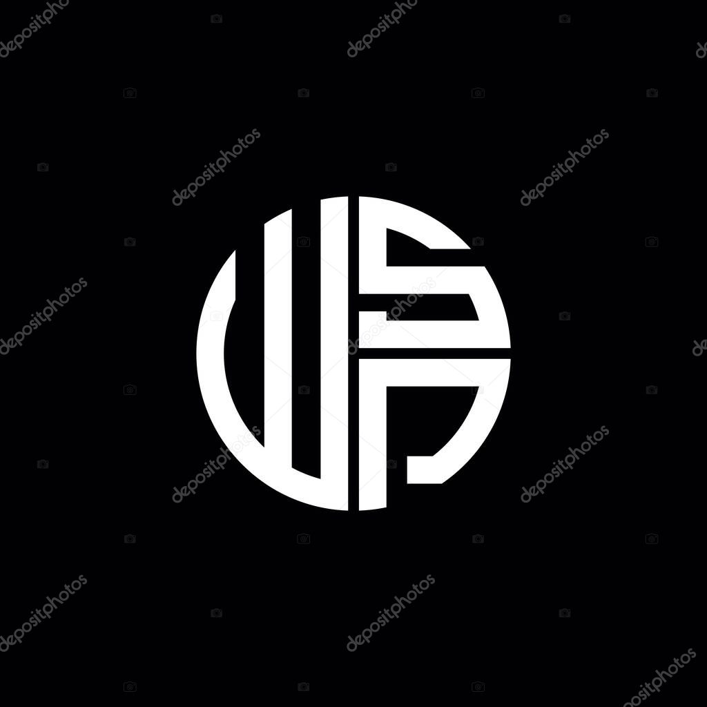WSP logo WSP icon WSP monogram WSP letter minimalist Circle flat Unique modern abstract logo design