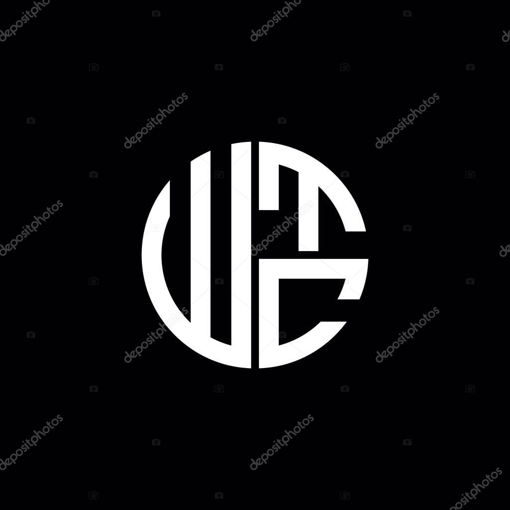 WTC logo WTC icon WTC monogram WTC letter minimalist Circle flat Unique modern abstract logo design