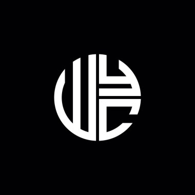 WYC logosu WYC simgesi WYC harfli minimalist daire düz modern soyut logo tasarımı
