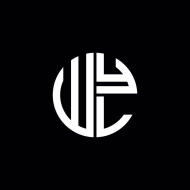 WYL logosu WYL simgesi WYL harfli minimalist daire düz modern logo tasarımı