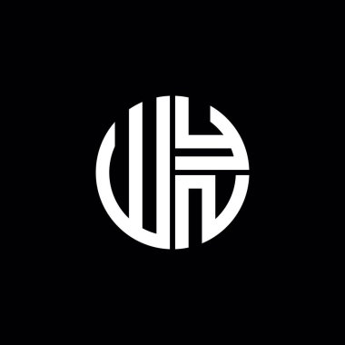 WYN logosu WYN simgesi WYN başlığı WYN harfi minimalist daire düz modern soyut logo tasarımı