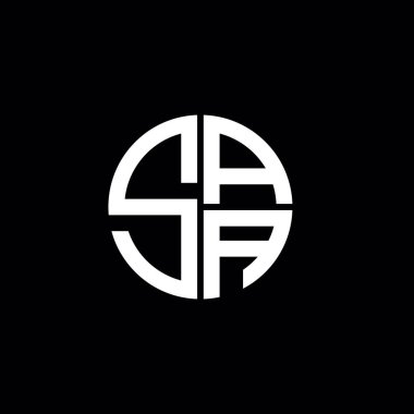 SAA logosu SAA simgesi SAA harfi minimalist daire düz modern soyut logo tasarımı