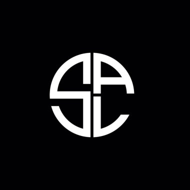 SAL logosu SAL simgesi SAL harfi minimalist daire düz modern soyut logo tasarımı
