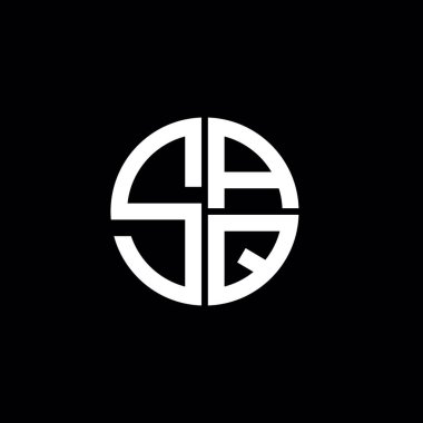 SAQ logosu SAQ simgesi SAQ harfi minimalist daire düz modern soyut logo tasarımı