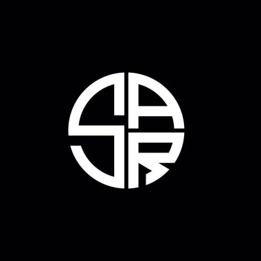 SAR logosu SAR monogramı SAR harfi minimalist daire düz modern soyut logo tasarımı