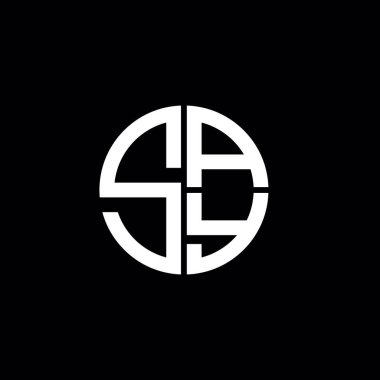 Logo say say simge say monogram say harf minimalist daire düz modern logo tasarımı