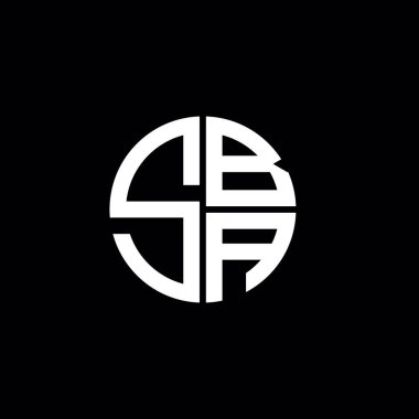 SBA logosu SBA simgesi SBA harfi minimalist daire düz modern soyut logo tasarımı