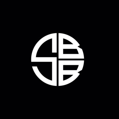 SBB logosu SBB simgesi SBB monogram SBB harf minimalist daire düz modern logo tasarımı