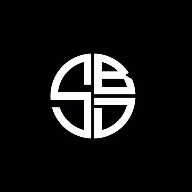 SBD logosu SBD simgesi SBD monogram SBD harf minimalist daire düz modern logo tasarımı