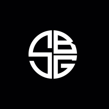 SBG logosu SBG simgesi SBG monogramı SBG harfi minimalist daire düz modern soyut logo tasarımı