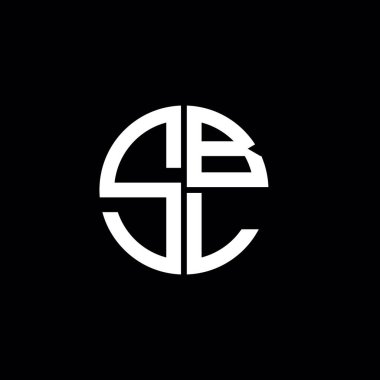 SBL logosu SBL simgesi SBL monogram SBL harf minimalist daire düz modern logo tasarımı