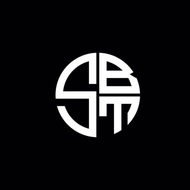 SBT logosu SBT monogramı SBT harfi minimalist daire düz modern logo tasarımı