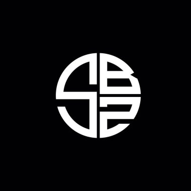 SBZ logosu SBZ simgesi SBZ monogram SBZ harf minimalist daire düz modern logo tasarımı