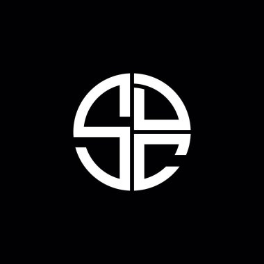 SDC logo simgesi SDC monogramı SDC harf minimalist daire düz modern soyut logo tasarımı