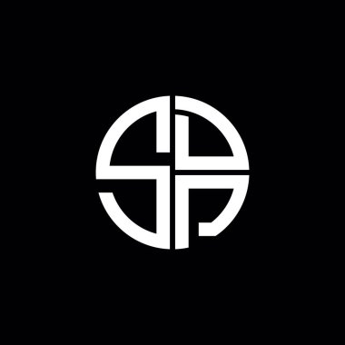 SDP logo SDP simgesi SDP monogram SDP harf minimalist daire düz modern soyut logo tasarımı