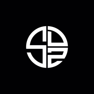SDZ logosu SDZ simgesi SDZ monogram SDZ harf minimalist daire düz modern logo tasarımı