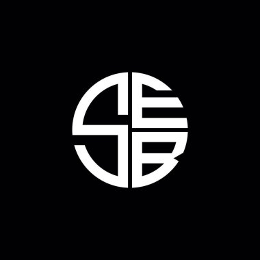 SEB logo SEB simgesi SEB monogramı SEB harfi minimalist Circle düz modern soyut logo tasarımı