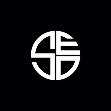 Seo logo Seo simgesi SEO monogram SEO harf minimalist daire benzersiz modern soyut logo tasarımı
