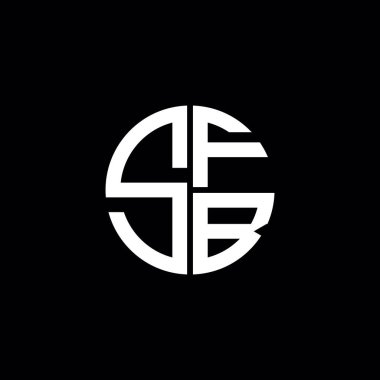 SFB logosu SFB simgesi SFB başlığı SFB harfi minimalist daire düz modern logo tasarımı