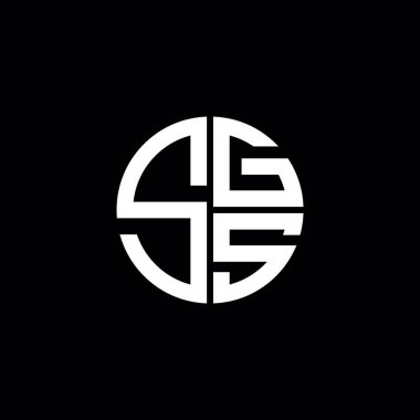 SGS logo SGS simgesi SGS monogram SGS harf minimalist daire düz modern soyut logo tasarımı