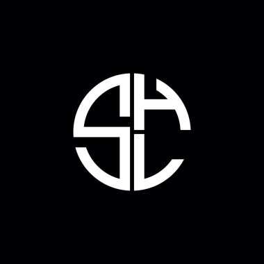 SHL logo SHL simgesi SHL harfli minimalist daire düz modern soyut logo tasarımı
