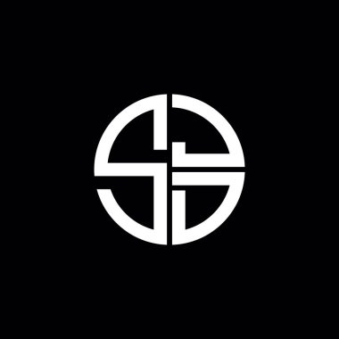 SJD logosu SJD simgesi SJD monogram SJD harf minimalist daire düz modern logo tasarımı