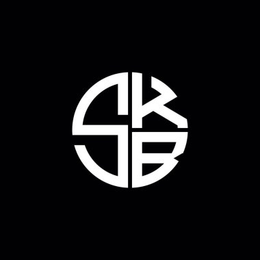 SKB logosu SKB simgesi SKB monogramı SKB harfi minimalist daire düz modern soyut logo tasarımı
