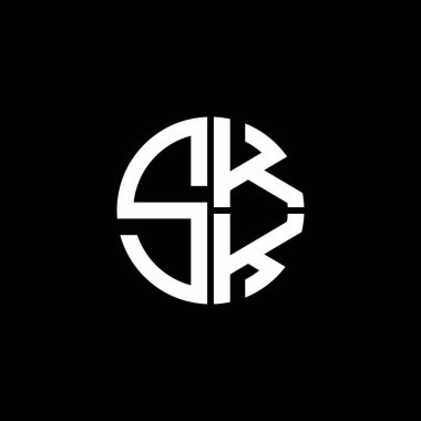SKK logo SKK simgesi SKK harfli minimalist daire düz modern soyut logo tasarımı