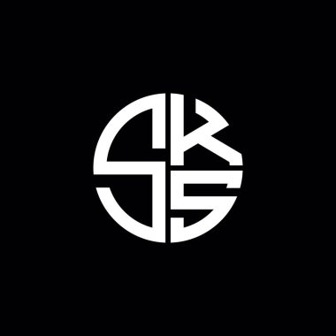 SKS logo SKS simgesi SKS monogram SKS harf minimalist daire düz modern soyut logo tasarımı