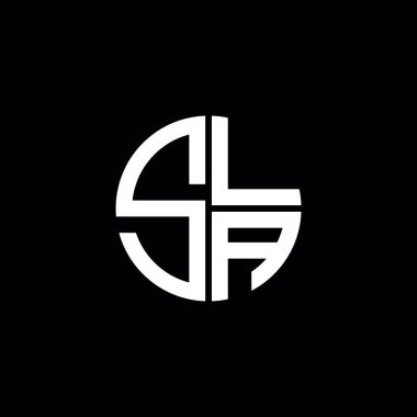 SLA logosu SLA simgesi SLA harfi minimalist daire düz modern soyut logo tasarımı