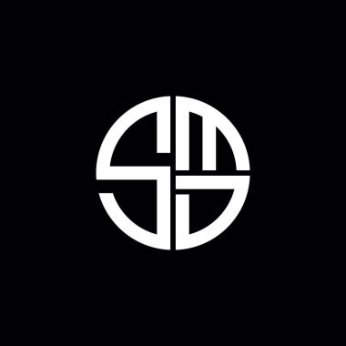 SMD logo SMD simgesi SMD monogram SMD harf minimalist daire düz modern logo tasarımı