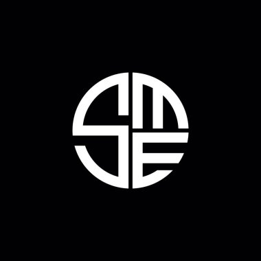 KME logosu KME simgesi KME monogramı KME harfi minimalist Çember düz modern soyut logo tasarımı