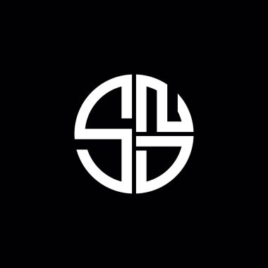 SND logosu SND simgesi SND monogram SND harf minimalist daire düz modern logo tasarımı